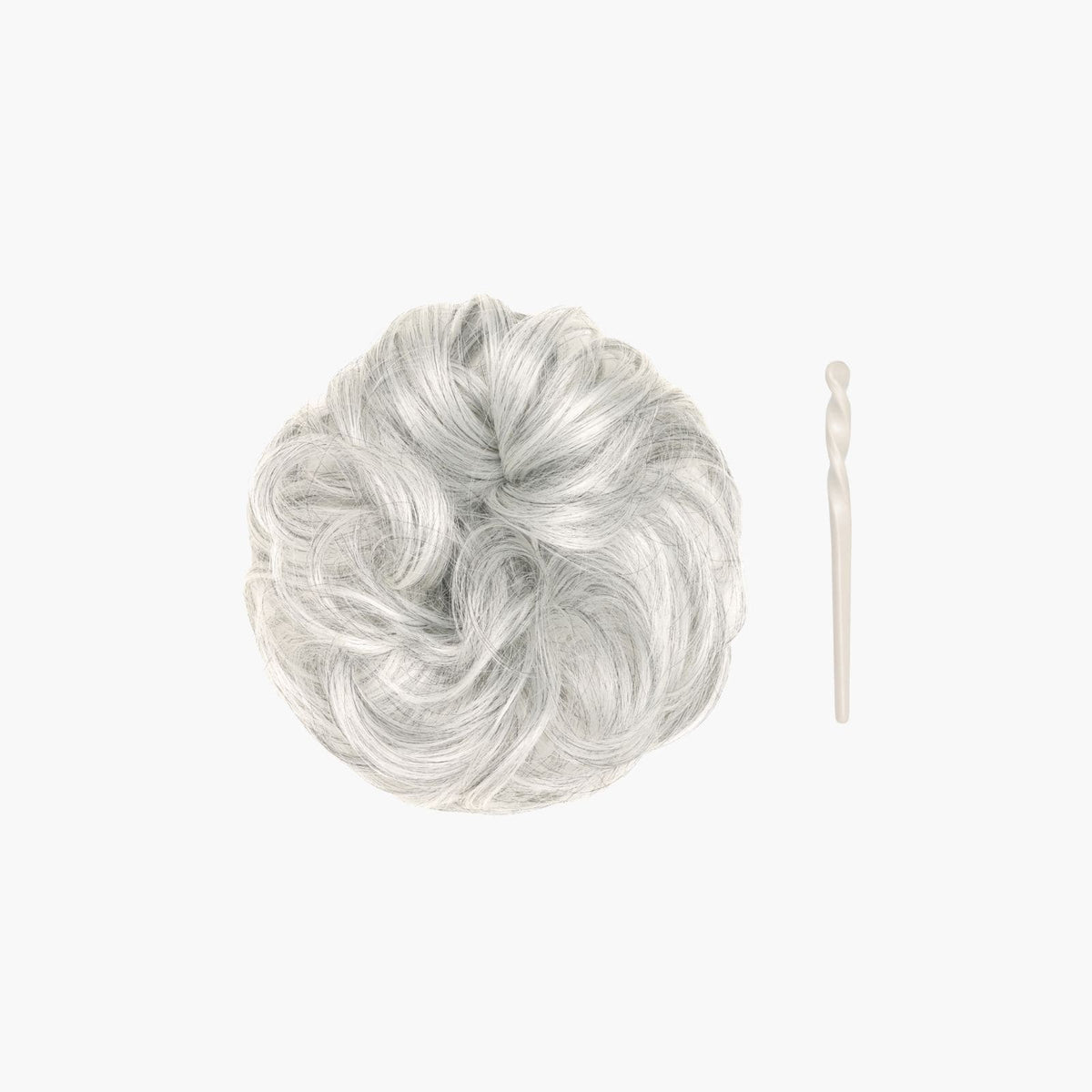 Stranded Mini Messy Bun in Natural Grey (#51)