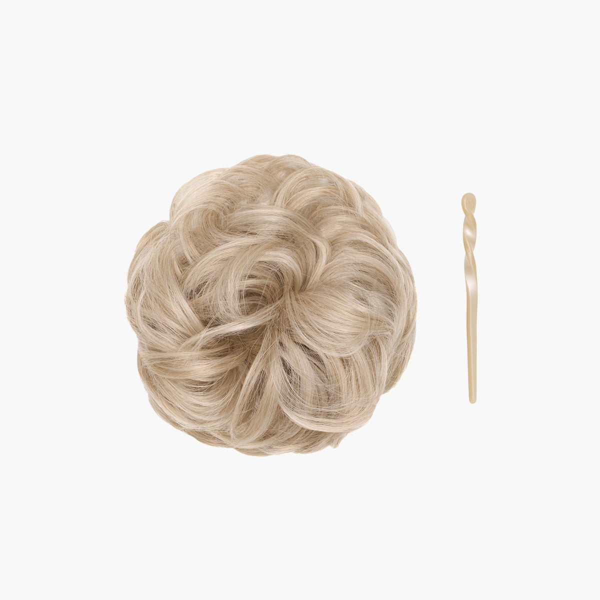 Stranded Mini Messy Bun in Pearl Moon (#111)