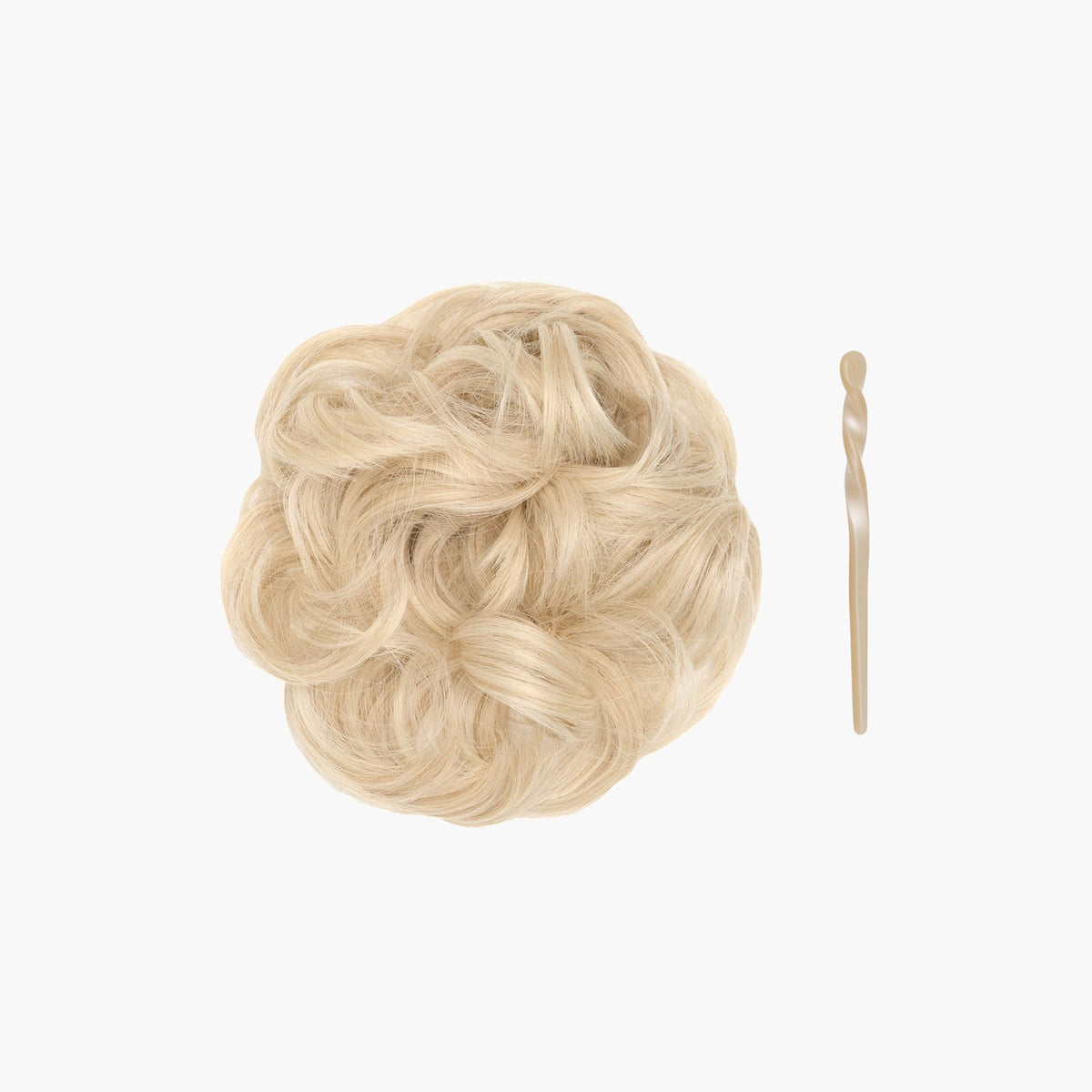Stranded Mini Messy Bun in Polar Star (#1001)