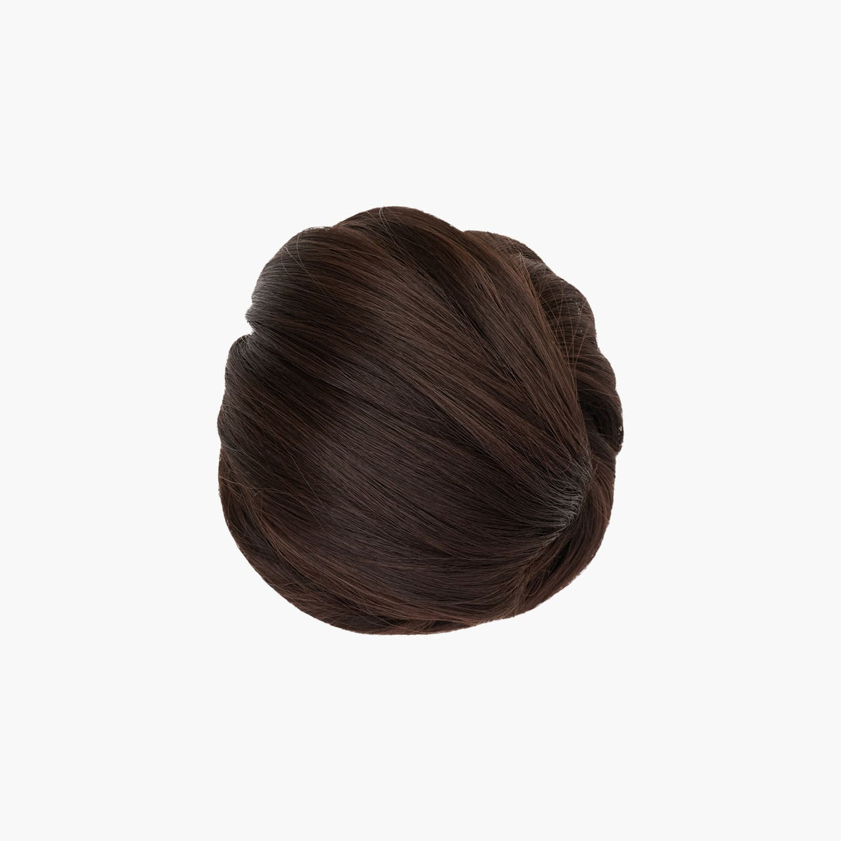 Stranded Clip-in Mum Bun in Chocolate Dahlia (#4)