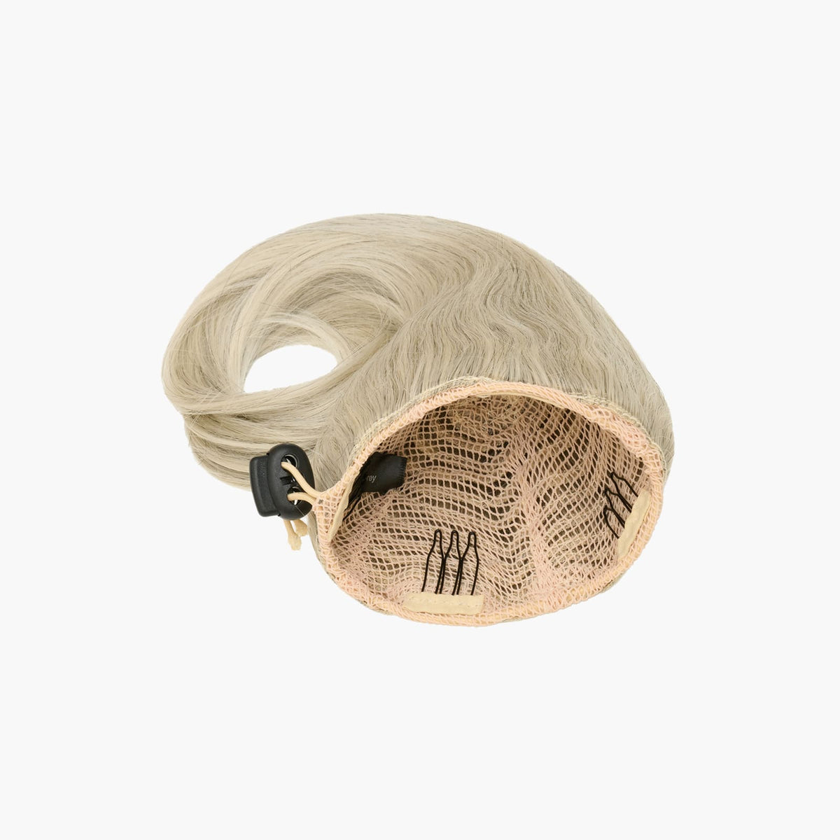 Light Grey Stranded Clip-in Mum Bun