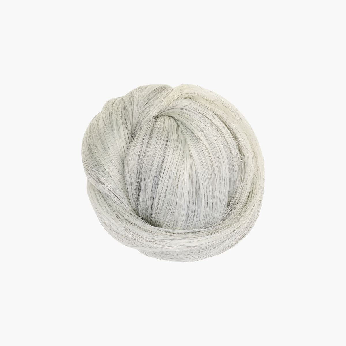 Stranded Clip-in Mum Bun in Natural Grey (#51)