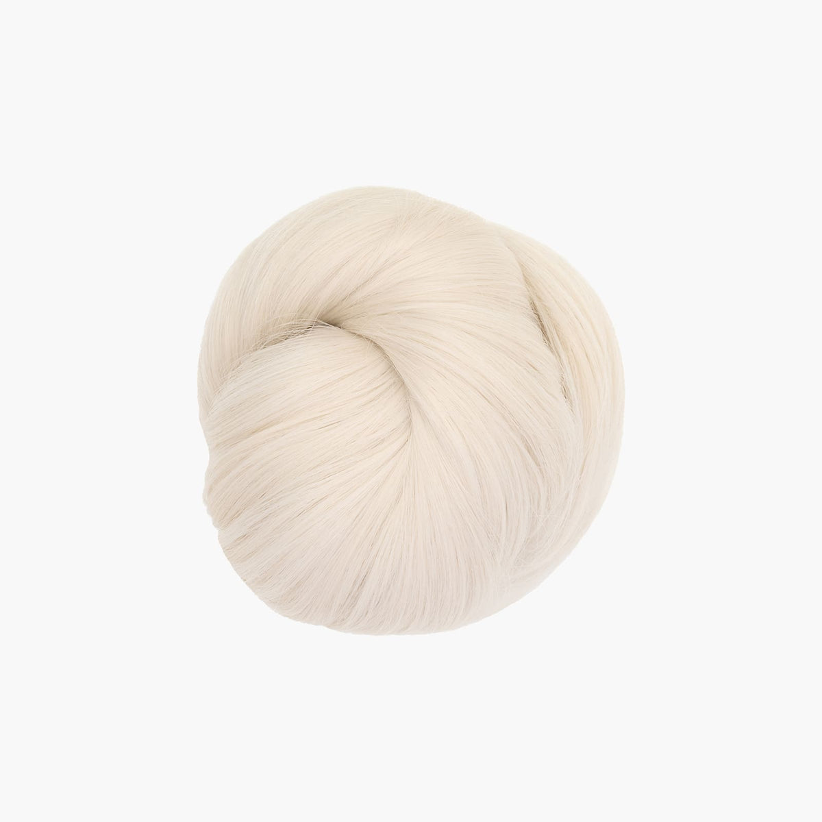Stranded Clip-in Mum Bun in White Lily (#600)