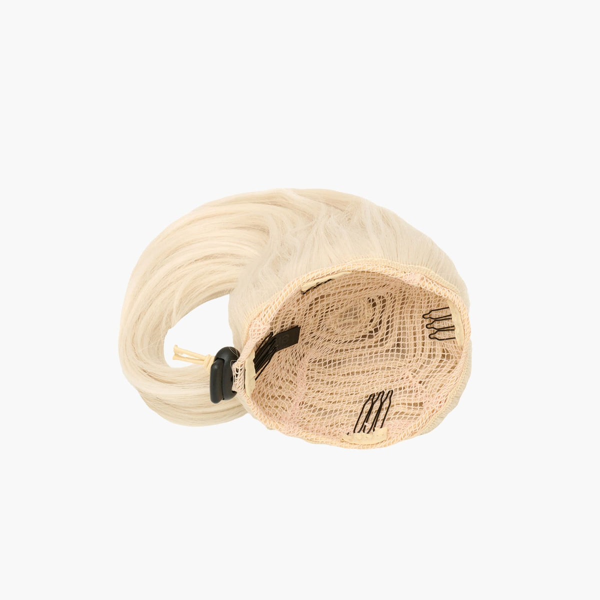 White Lily Stranded Clip-in Mum Bun