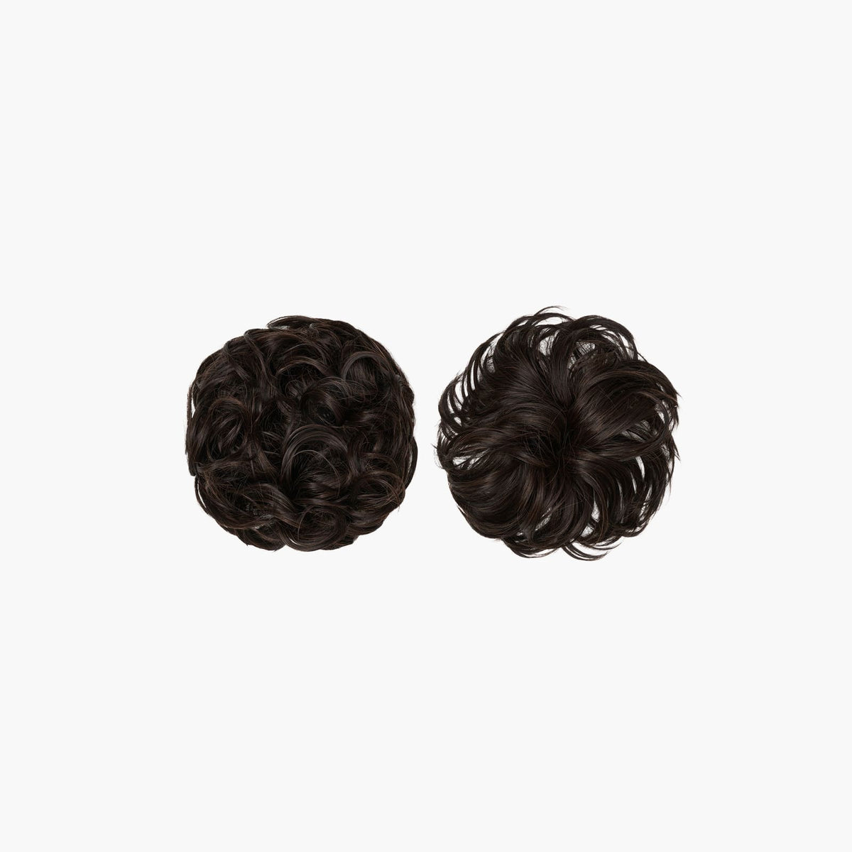 Stranded Bun Duo - Curly & Flicky Styles in Nigella (#2)