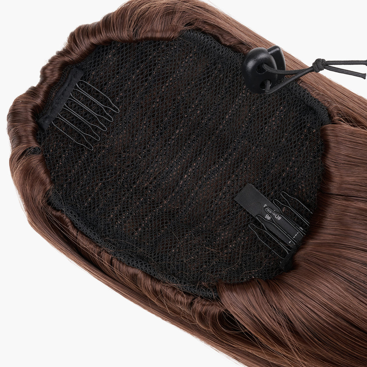 Daylilies shade – Stranded Long Straight Clip-in Ponytail