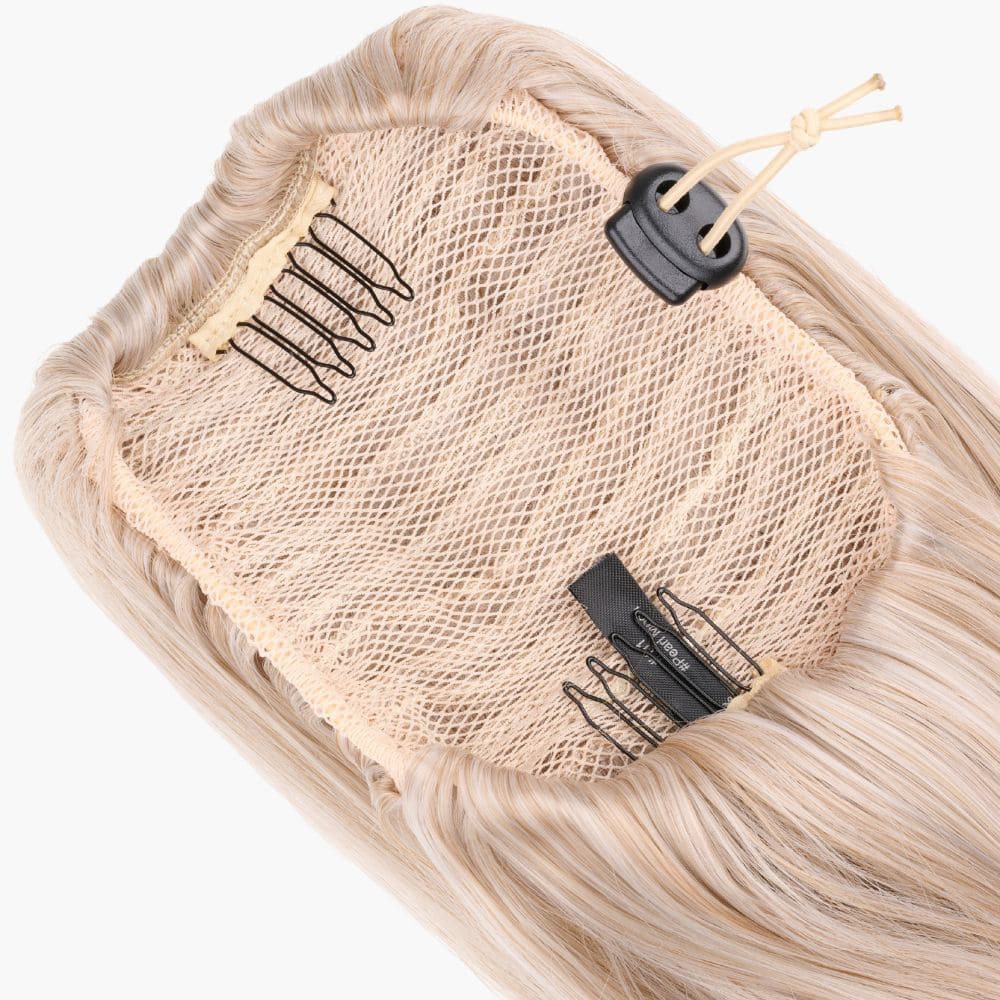 Pearl Moon shade – Stranded Medium Wand Wave Clip-in Ponytail