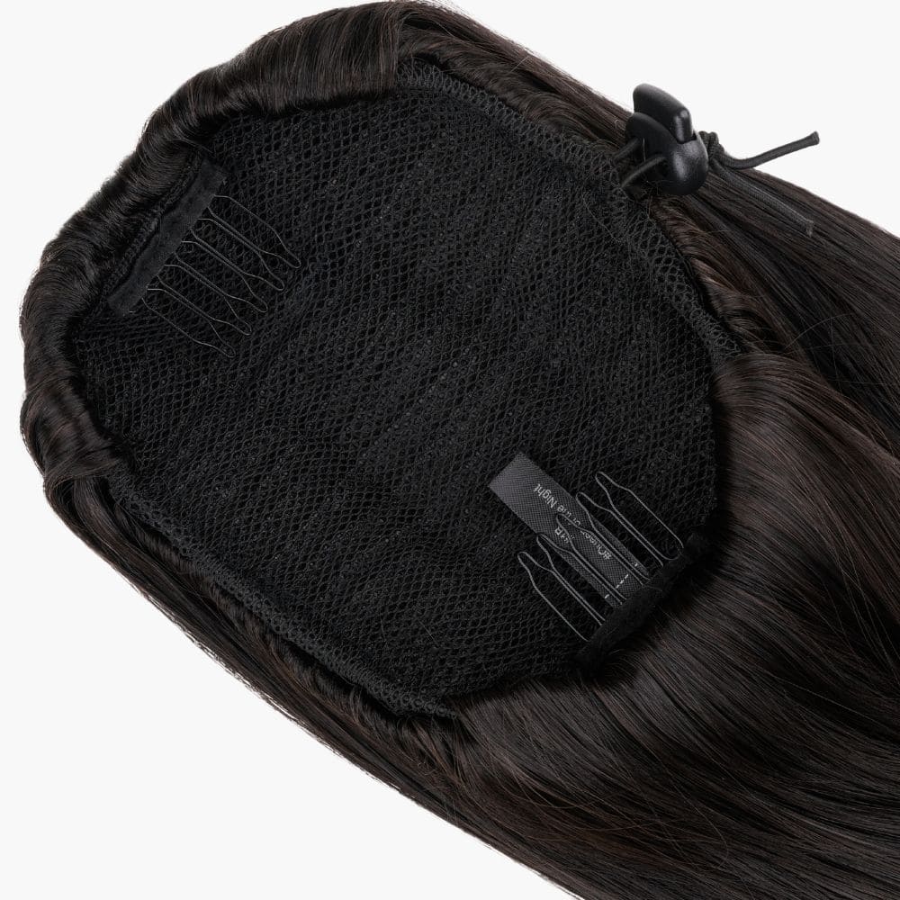 Queen Of The Night shade – Stranded Long Straight Clip-in Ponytail