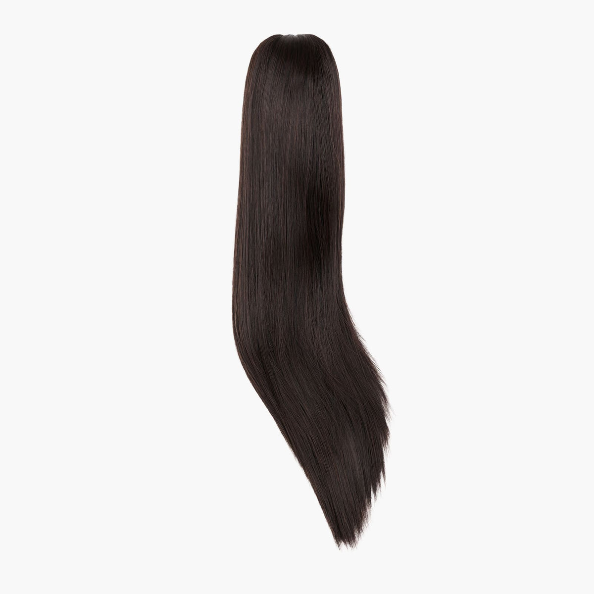 Stranded Long Straight Clip-in Ponytail in Nigella (#2)