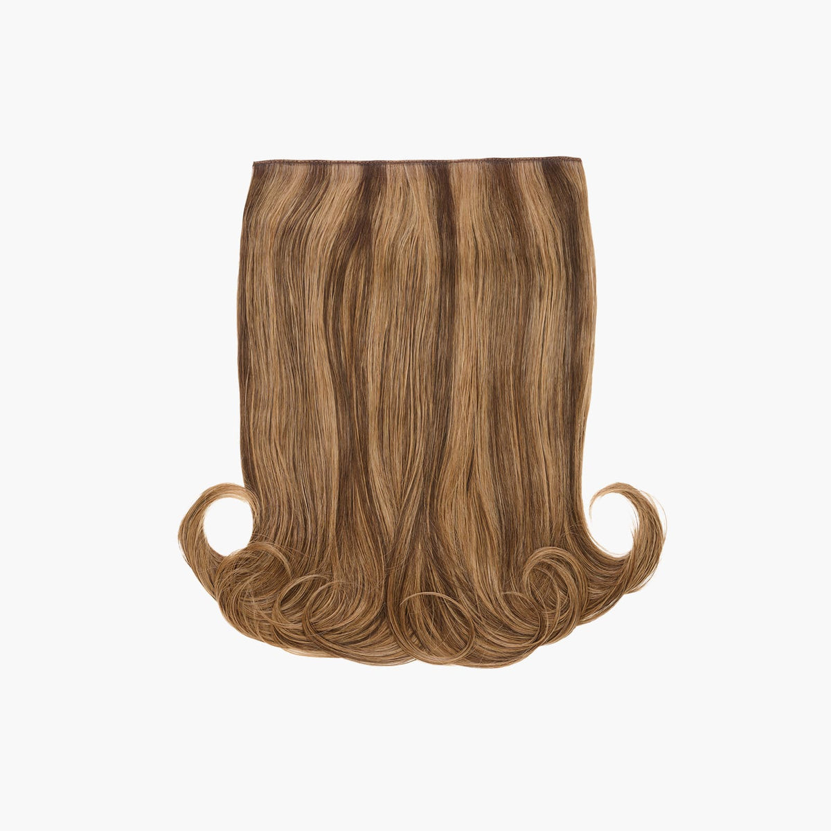 Stranded 16" One Piece Flicky Clip-in Hair Extension in Baby Bronde (#8/10)