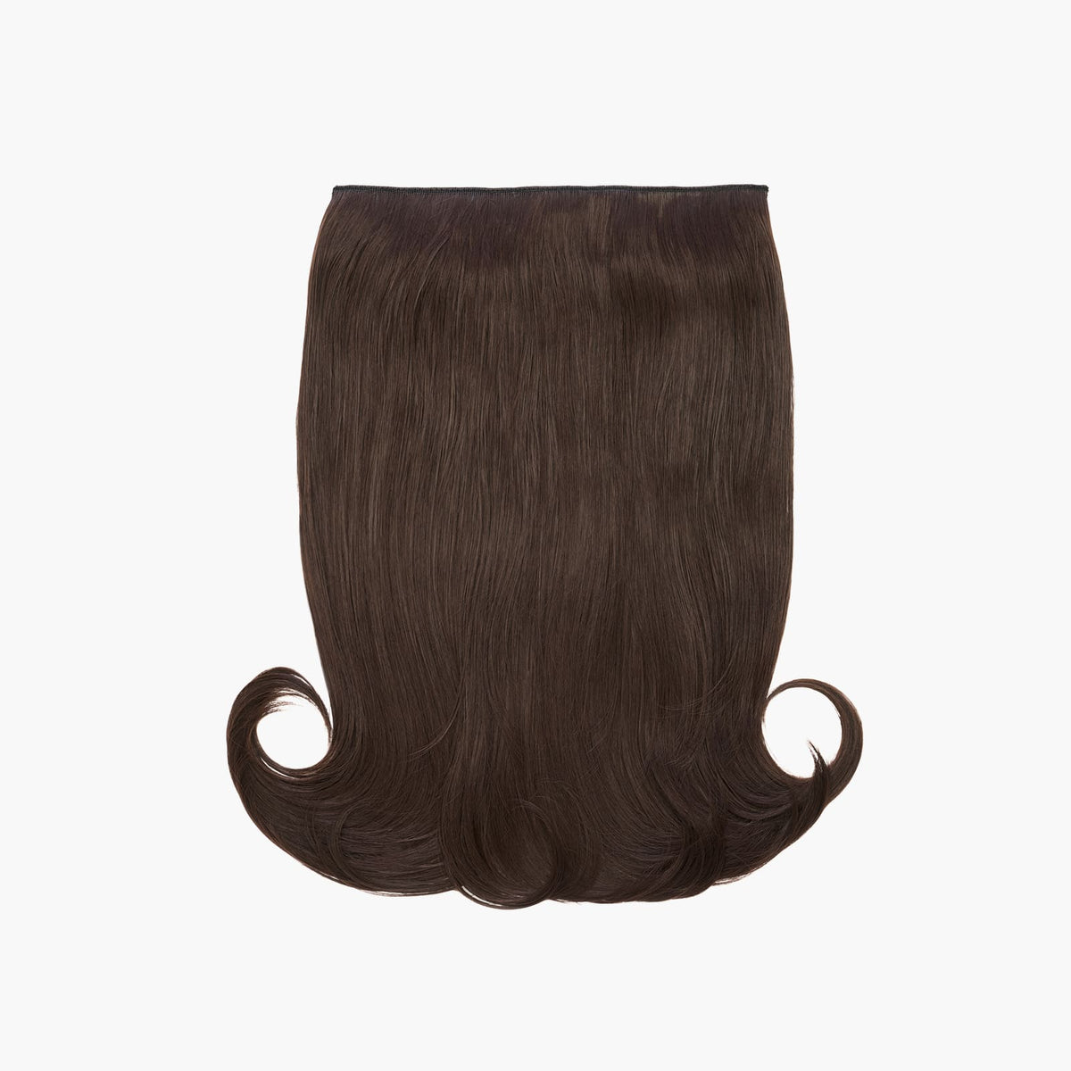 Stranded 16" One Piece Flicky Clip-in Hair Extension in Chocolate Dahlia (#4)