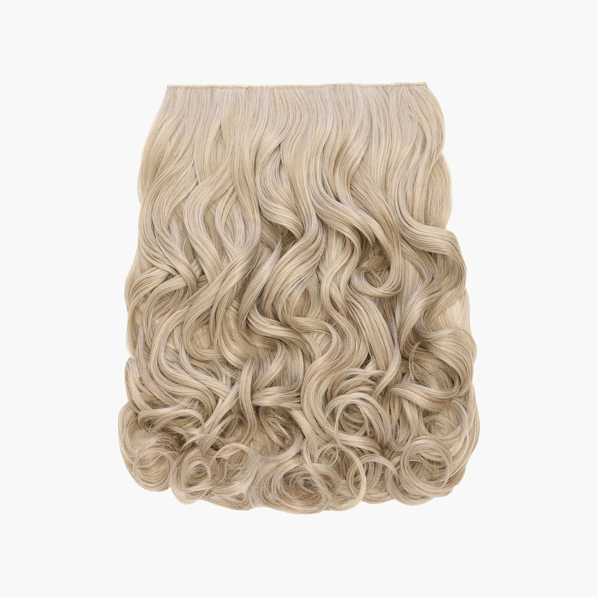 Stranded 16" One Piece Curly Clip-in Hair Extension in Ash Moon (#112)