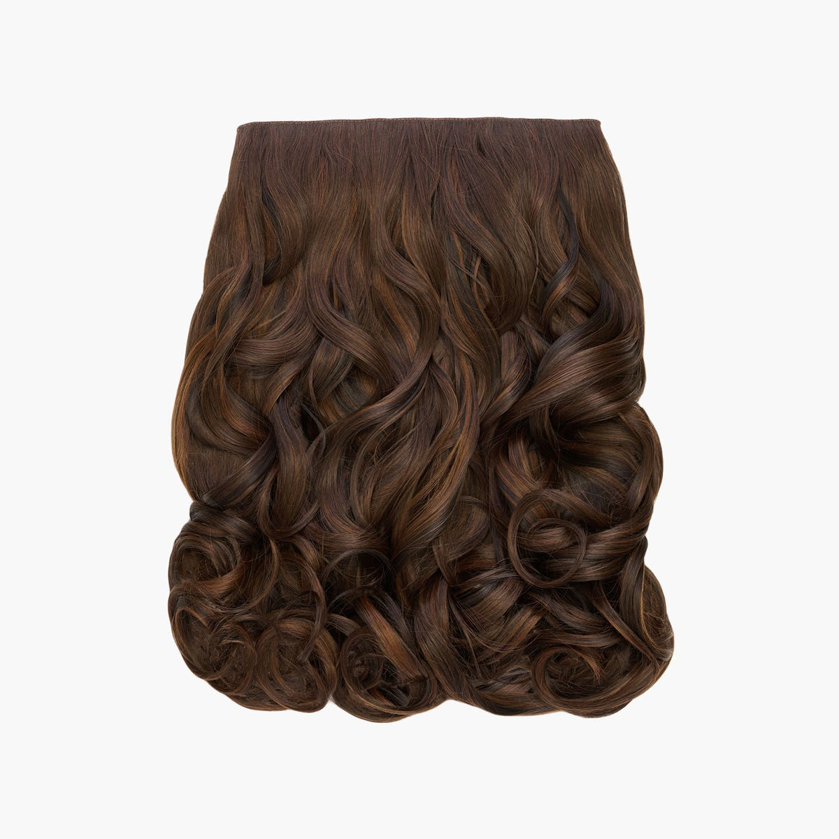 Stranded 16" One Piece Curly Clip-in Hair Extension in Azalea (#2/5)
