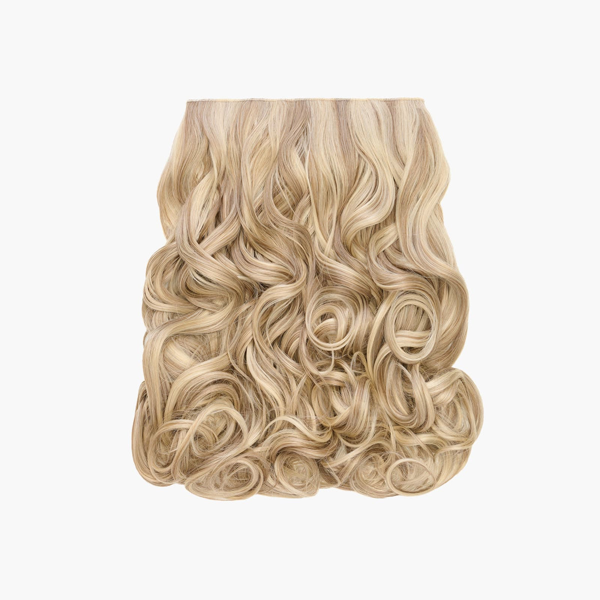 Stranded 16" One Piece Curly Clip-in Hair Extension in Iris (#18/22)