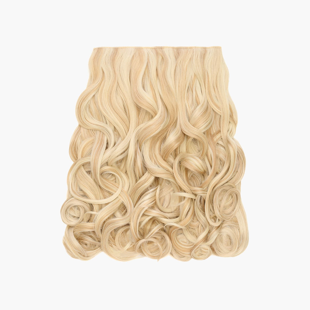 Stranded 16" One Piece Curly Clip-in Hair Extension in Sweetheart (#16/613)