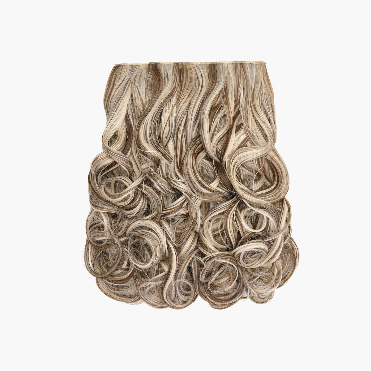 Stranded 20" One Piece Curly Clip-in Hair Extension in Ash Willow (#18/68)