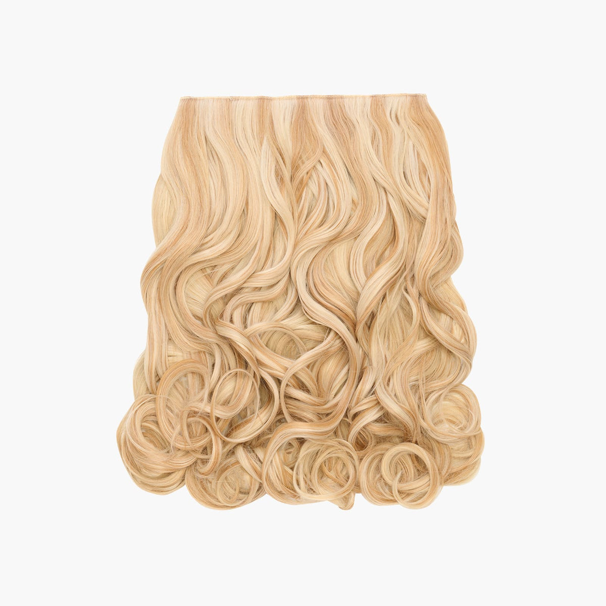 Stranded 20" One Piece Curly Clip-in Hair Extension in Daffodil Dreams (#27/613)