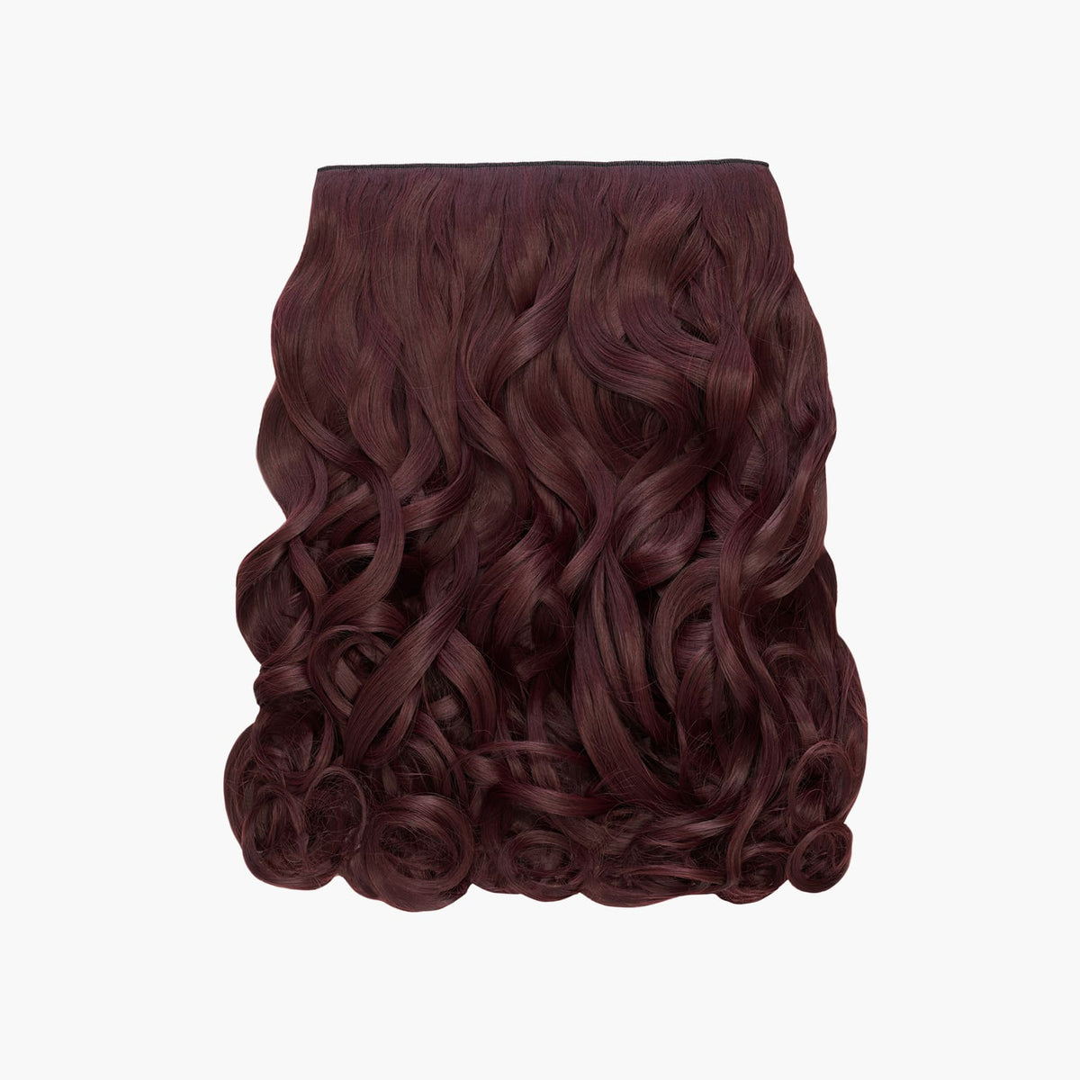 Stranded 20" One Piece Curly Clip-in Hair Extension in Plum Blossom (#99J)