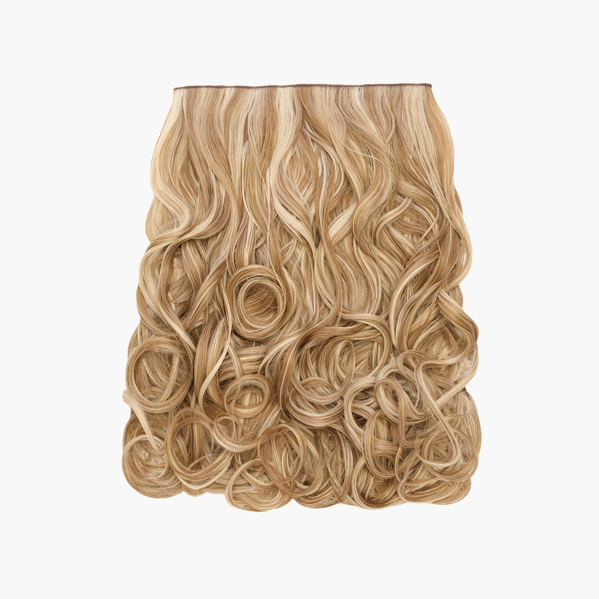 Stranded 20" One Piece Curly Clip-in Hair Extension in Camelia (#10/613)