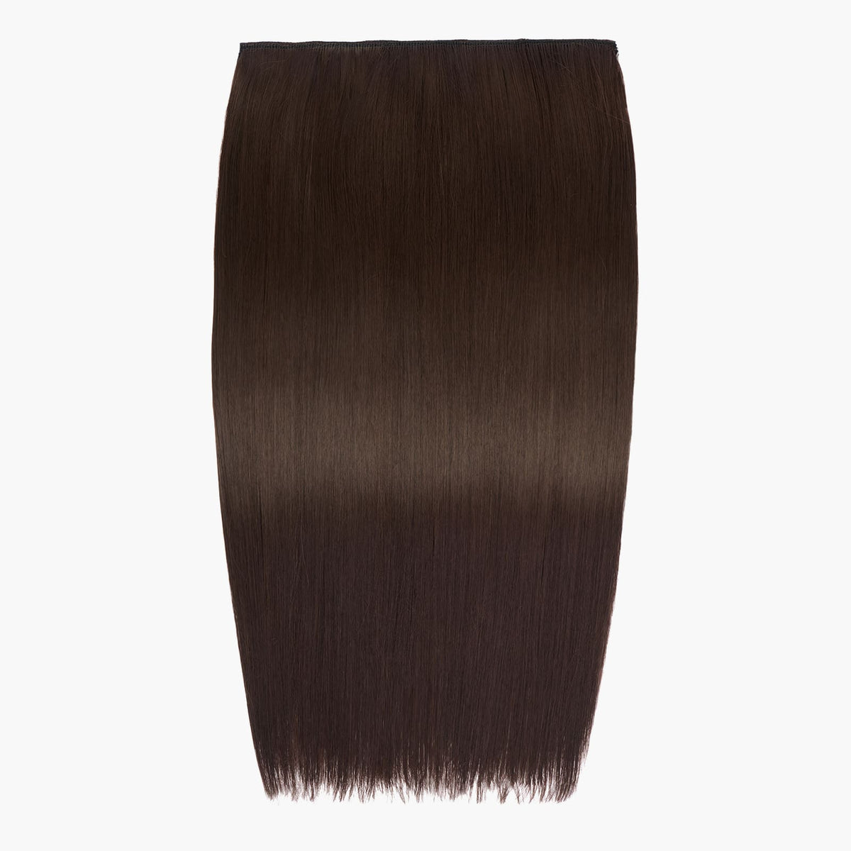 Stranded 20" One Piece Straight Clip-in Hair Extension in Chocolate Dahlia (#4)