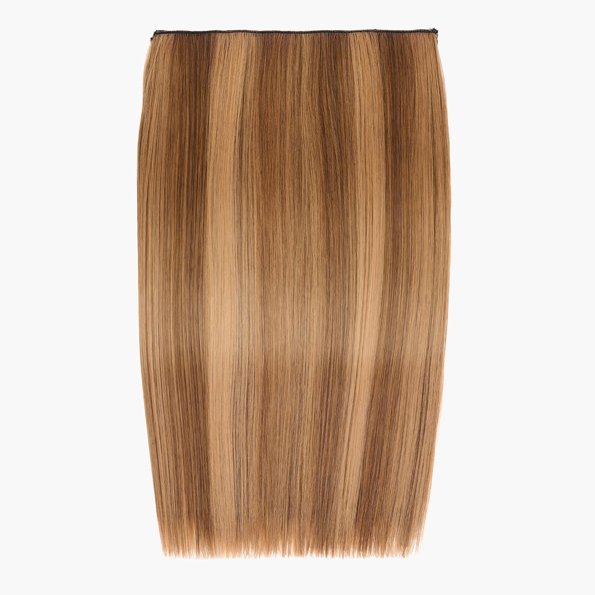 Stranded 20" One Piece Straight Clip-in Hair Extension in Honey Blush (#6/27)