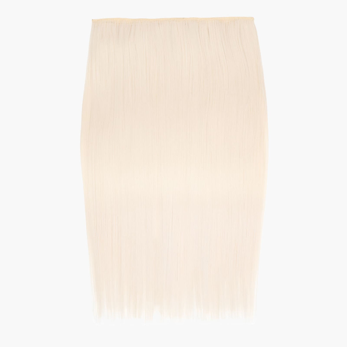 Stranded 20" One Piece Straight Clip-in Hair Extension in White Lily (#600)