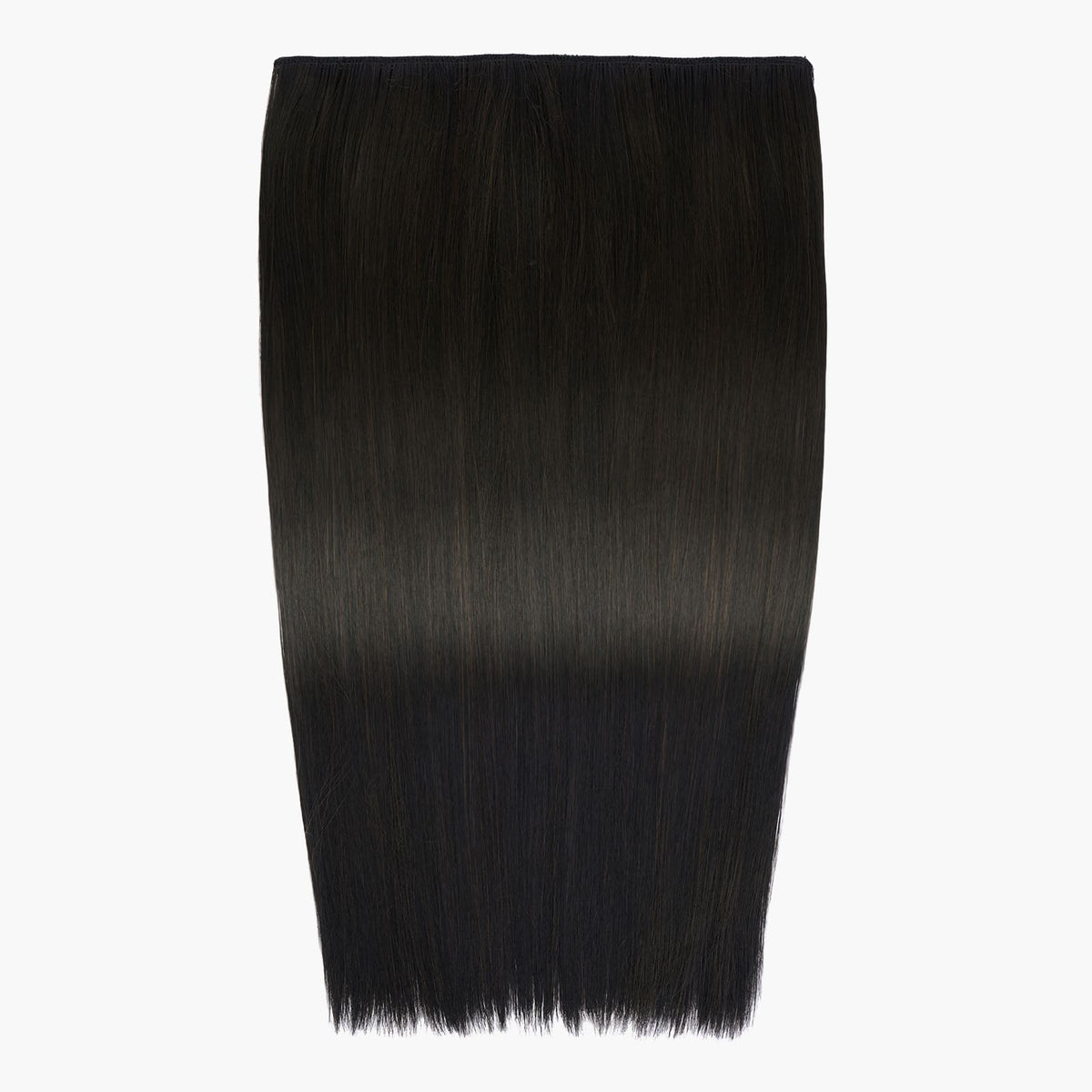 Stranded 20" One Piece Straight Clip-in Hair Extension in Queen Of The Night (#1B)