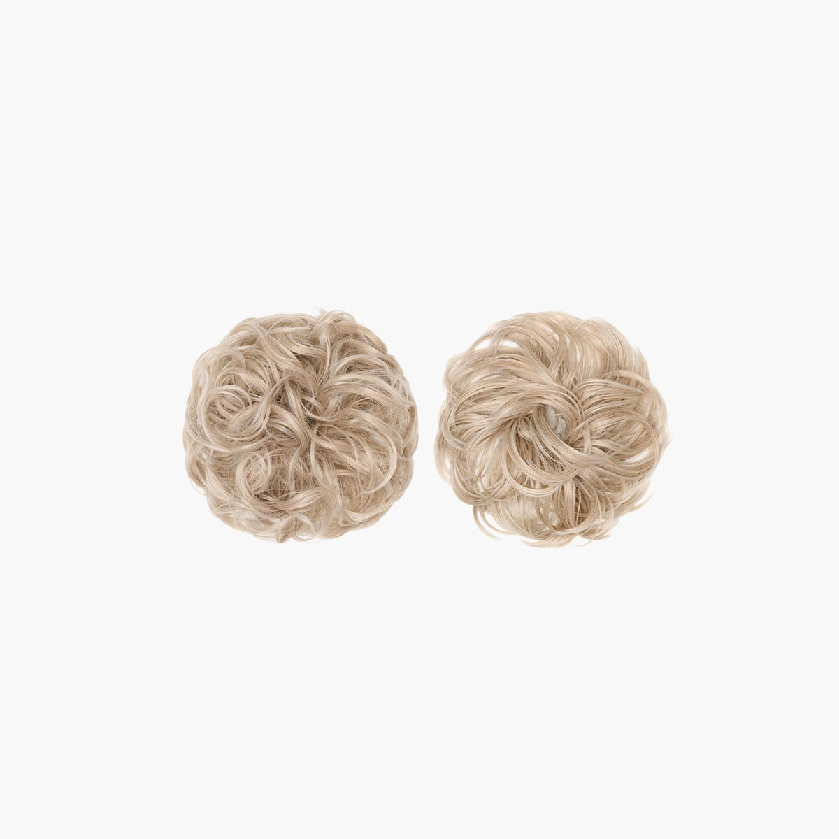 Stranded Bun Duo - Curly & Flicky Styles in Pearl Moon (#111)