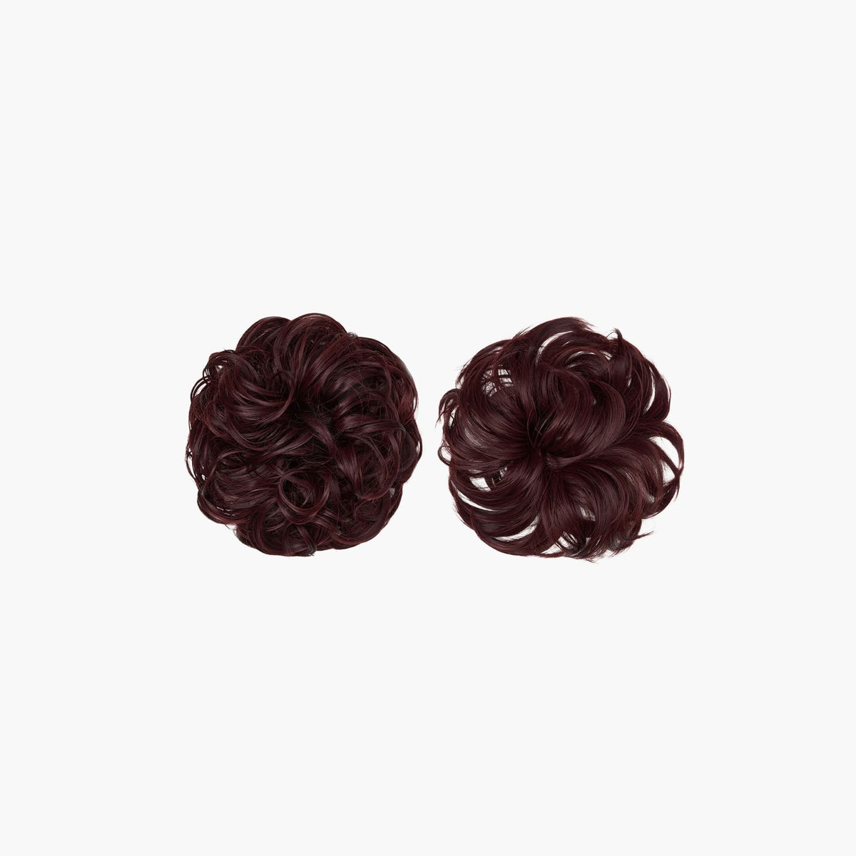 Stranded Bun Duo - Curly & Flicky Styles in Plum Blossom (#99J)