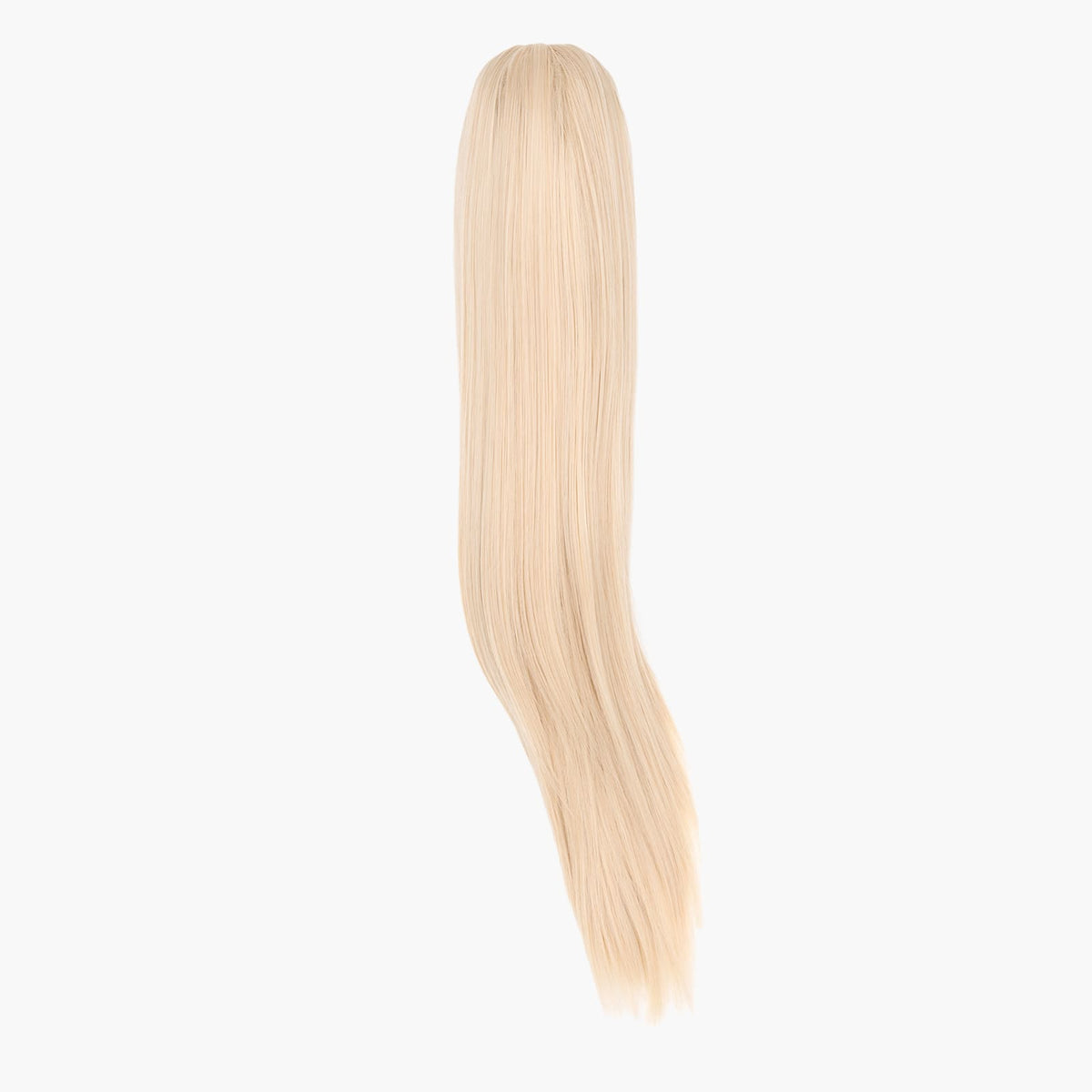Stranded Long Straight Clip-in Ponytail in Polar Star (#1001)