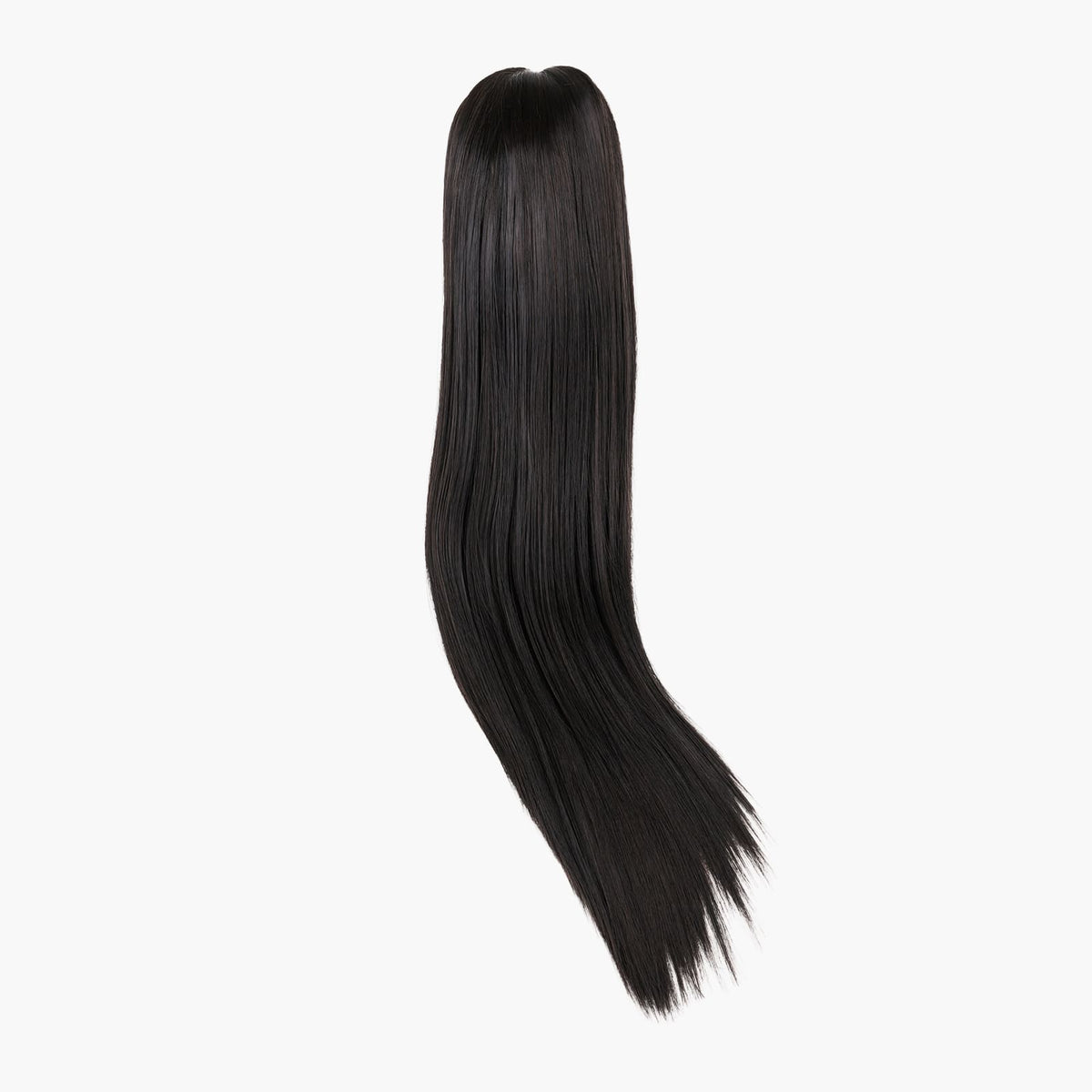 Stranded Long Straight Clip-in Ponytail in Queen Of The Night (#1B)