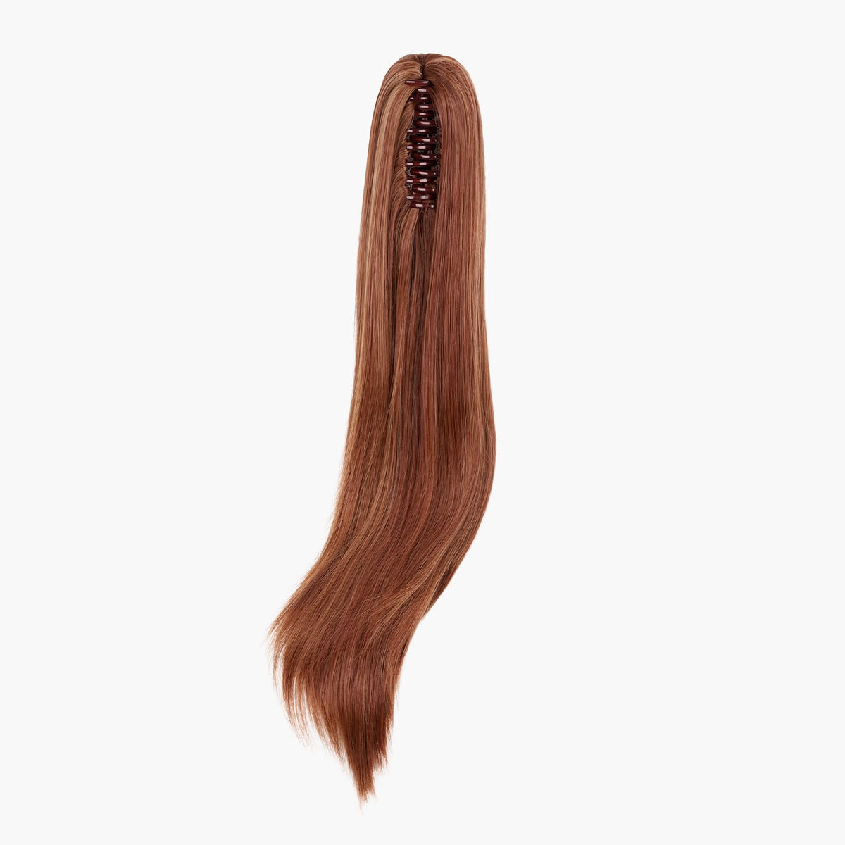 Stranded Long Straight Clip-in Ponytail in Sunrose (#33/30)