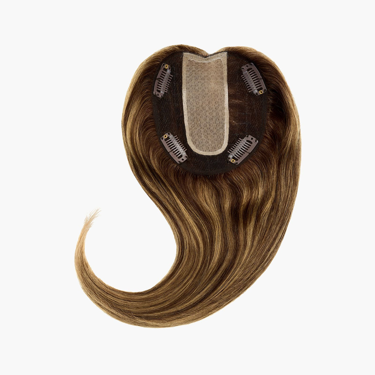 Stranded Mixed Brown and Blonde Dermablend Hair Topper