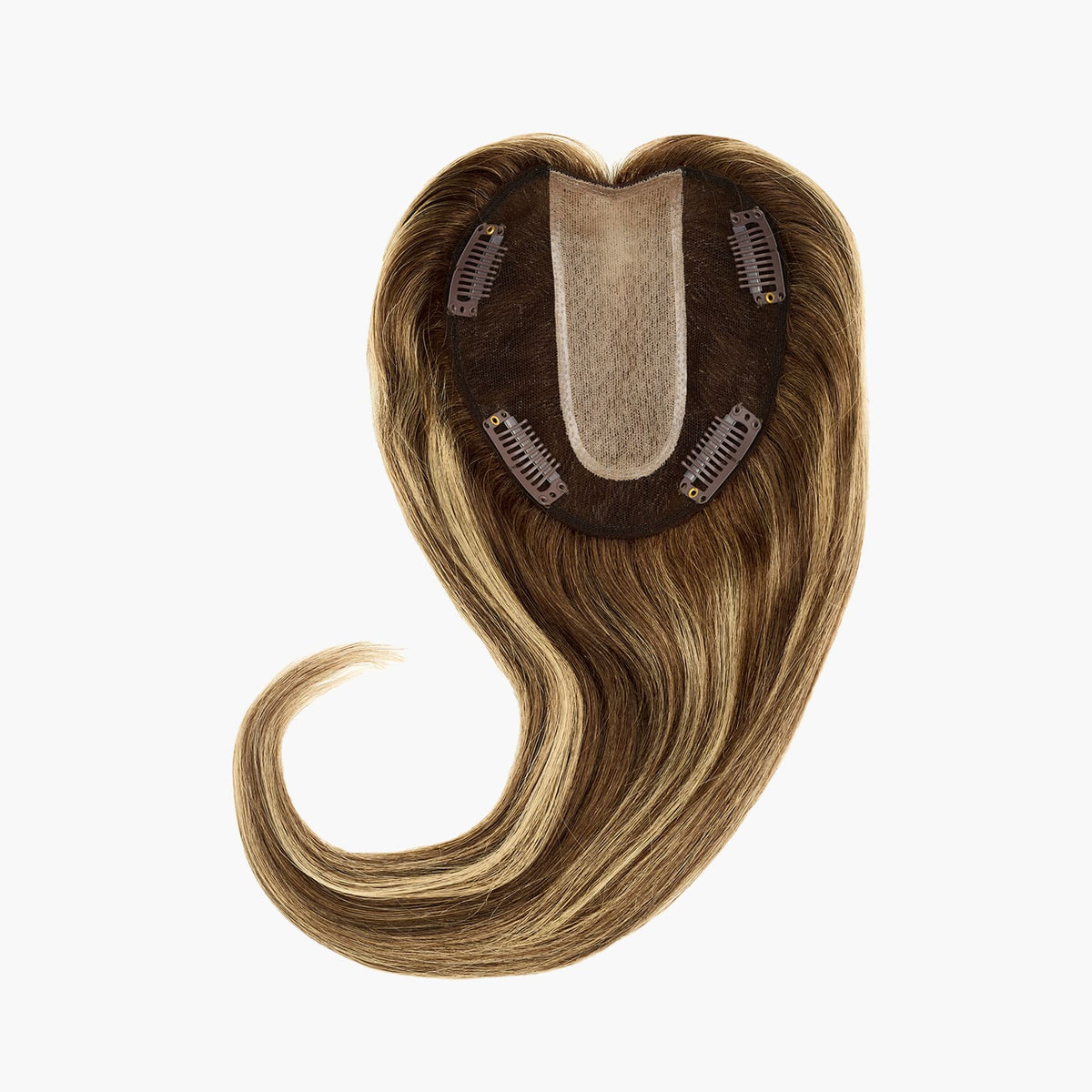 Stranded Mixed Blonde and Brunette Dermablend Hair Topper