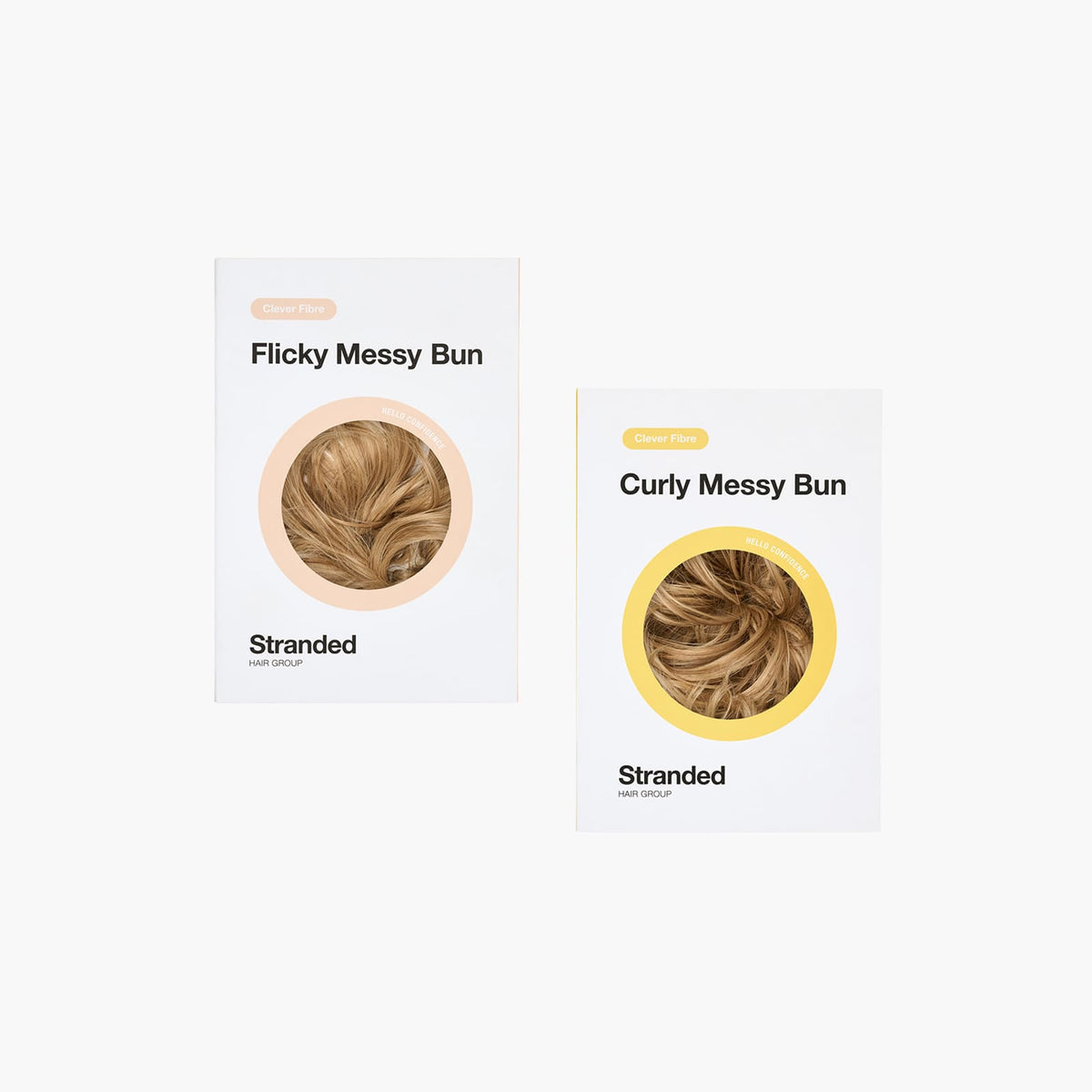 Vanilla Bomb Stranded Bun Duo Curly & Flicky Scrunchie