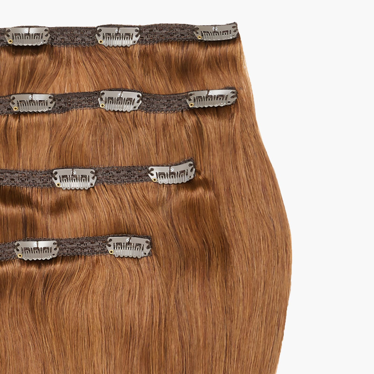 Caramel Cosmos Stranded 16" Lace Clip-in Human Hair Extension
