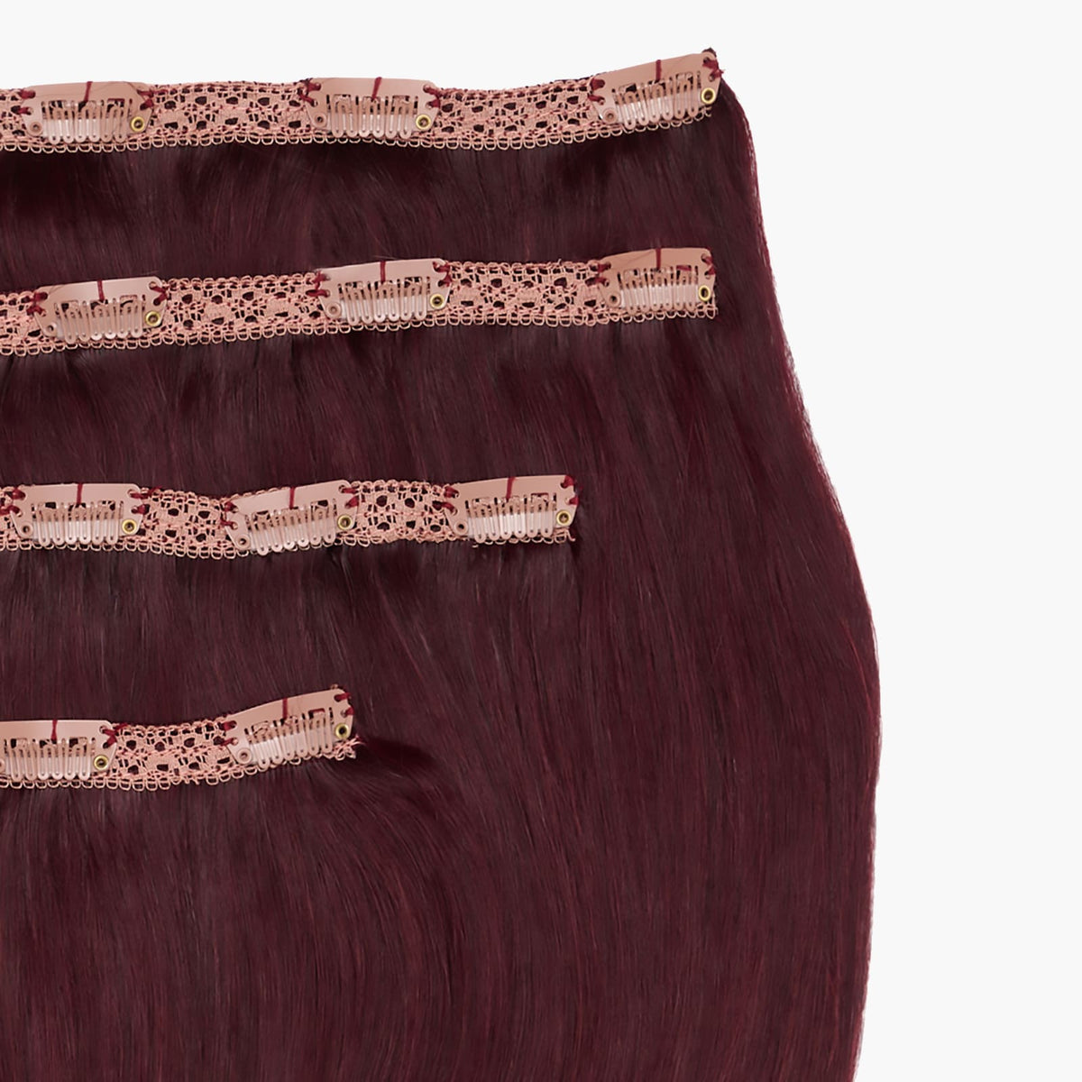 Plum Blossom Stranded 16" Lace Clip-in Human Hair Extension