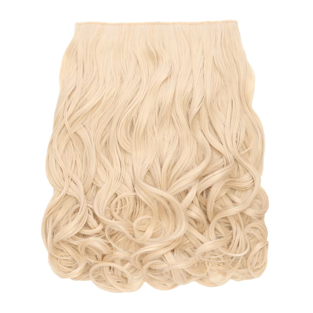 Stranded 16 Inch One Piece Curly Clip-in Hair Extension - Colour Swedish Blonde