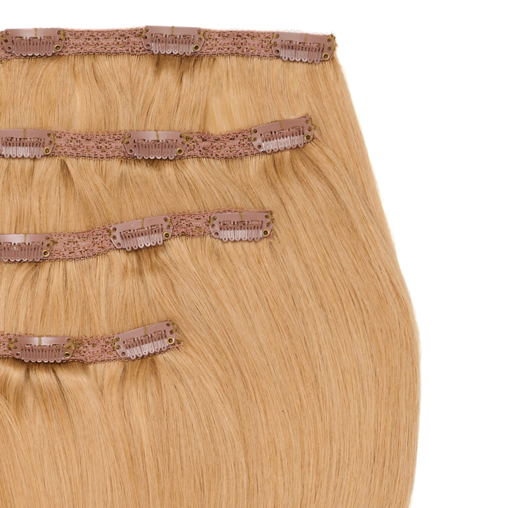 Stranded 16 Inch Lace Track 100% Human Hair Clip-in Extensions - Colour Ginger