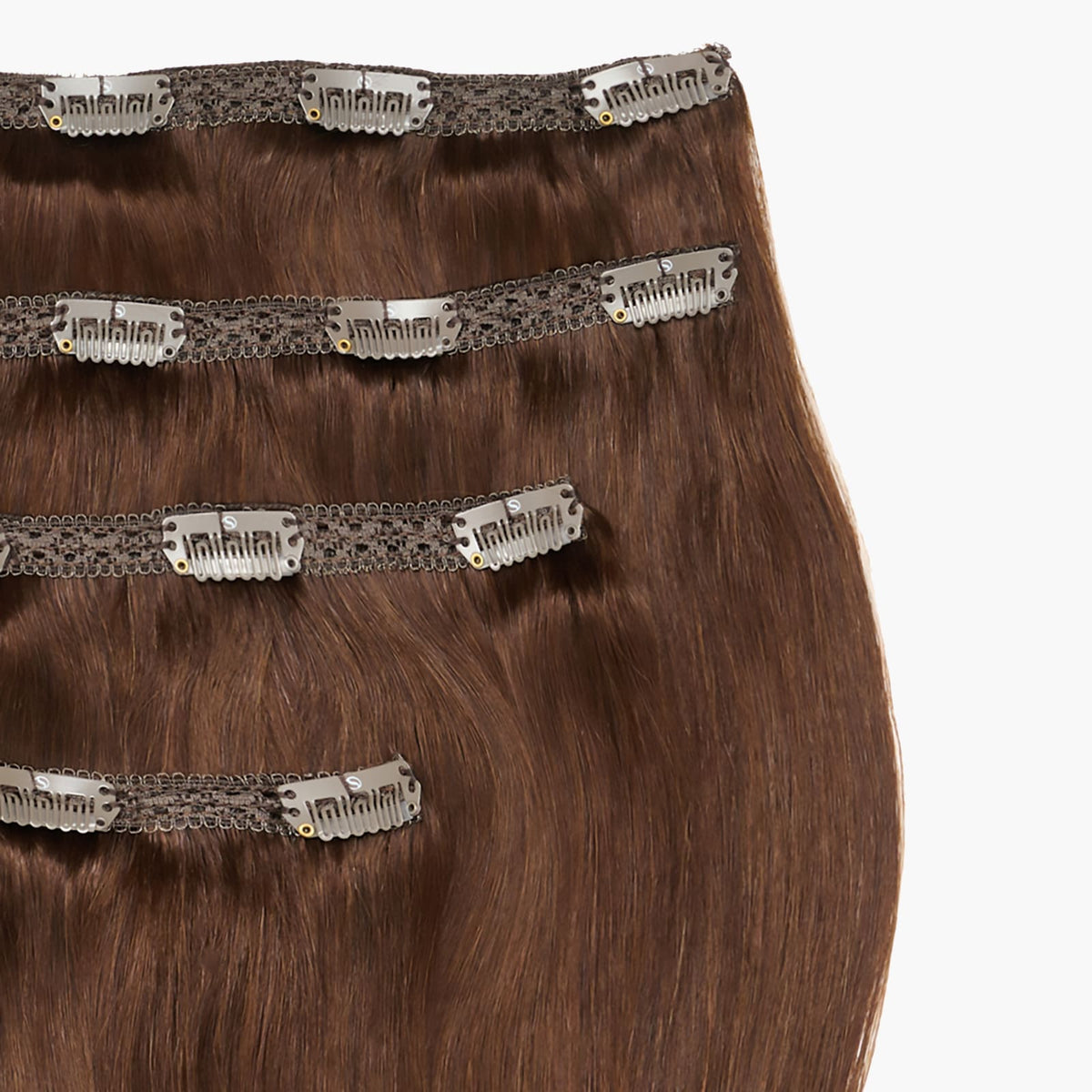 Chocolate Dahlia Stranded 20" Lace Clip-in Human Hair Extension