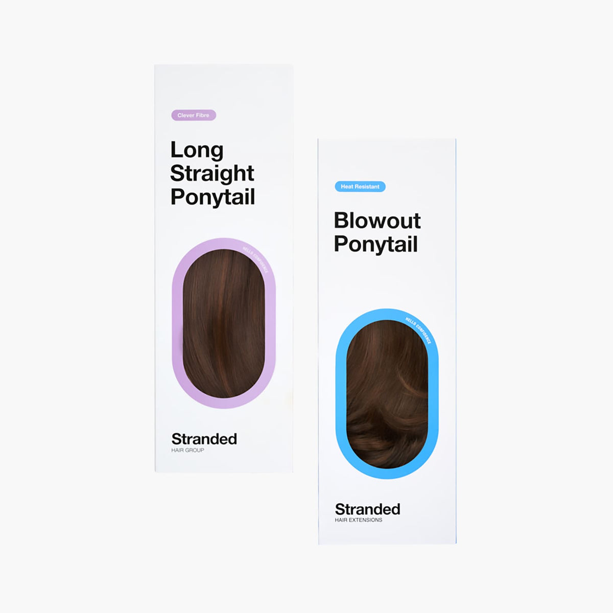 Stranded Long Pony Duo - Straight & Blowout in Azalea (#2/5)