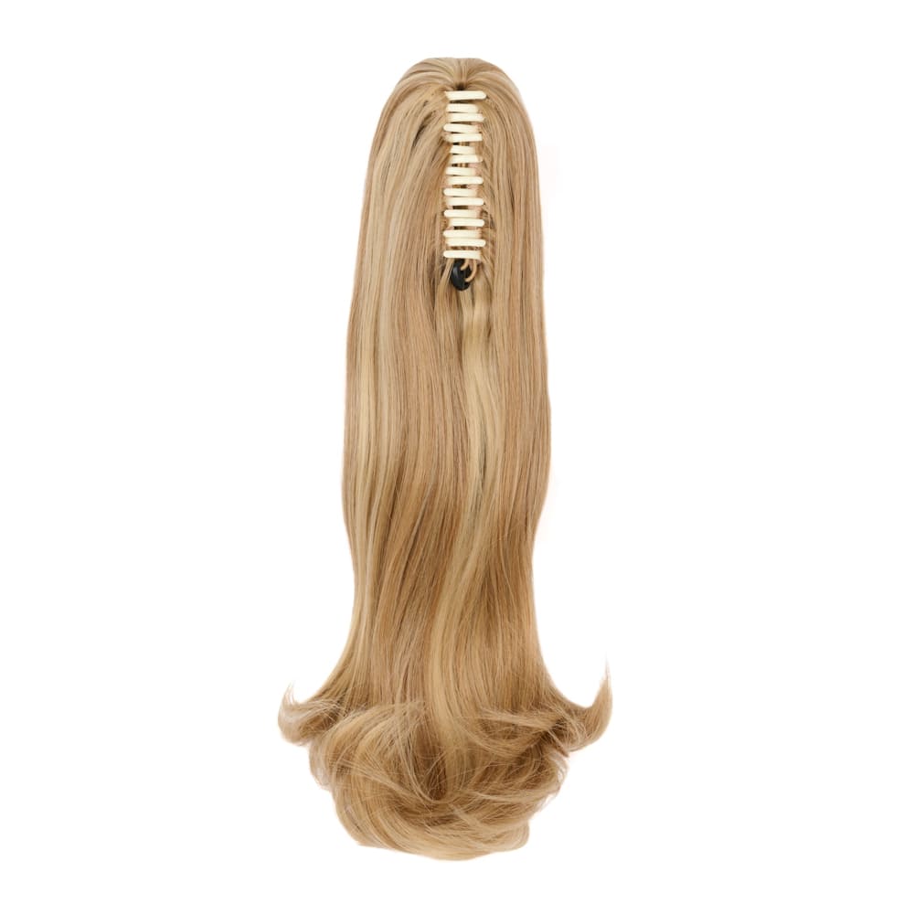 20 Inch Popular Natural Wave Claw Clip-in Ponytail Extension in colour Medium Blonde
