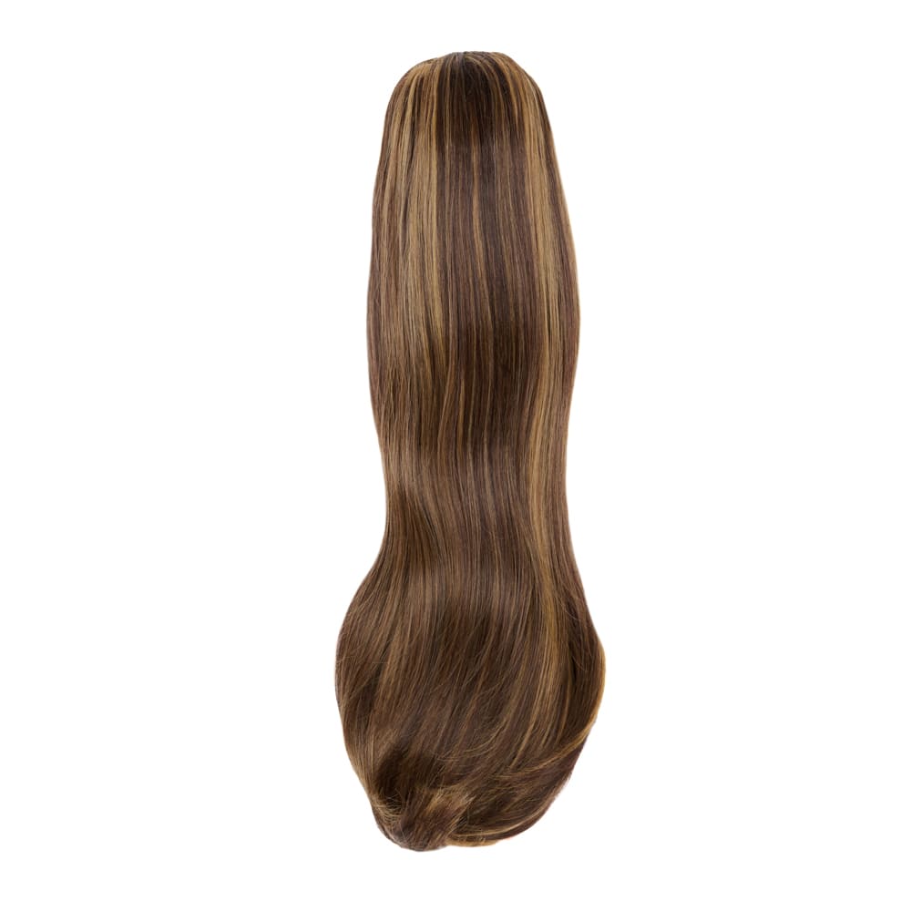 20 Inch Popular Length Clip-in Ponytail Extension in colour Mixed Brown and Blonde