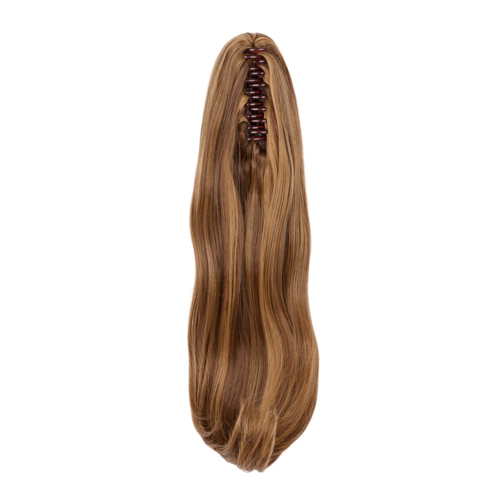 20 Inch Popular Natural Wave Claw Clip-in Ponytail Extension in colour Honey Blonde