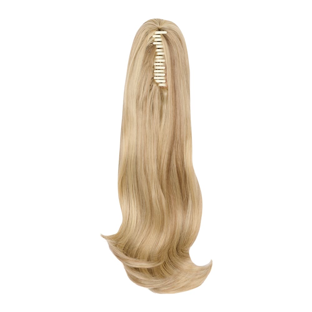 20 Inch Popular Natural Wave Claw Clip-in Ponytail Extension in colour Mixed Blonde