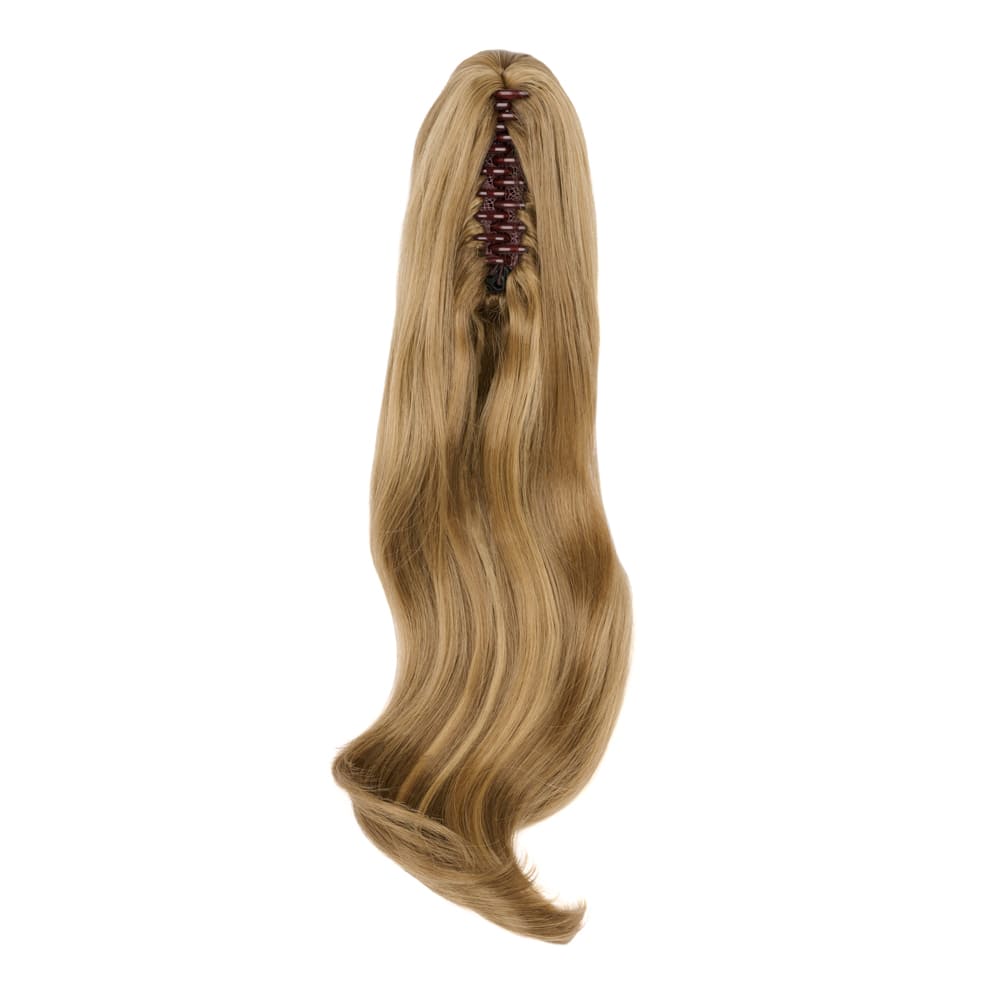 20 Inch Popular Natural Wave Claw Clip-in Ponytail Extension in colour Mousy Brown