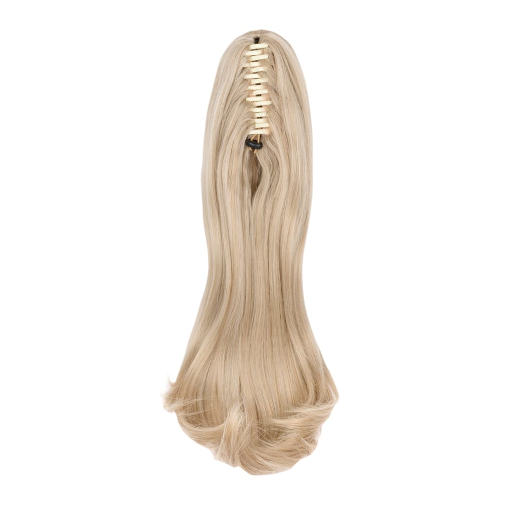20 Inch Popular Natural Wave Claw Clip-in Ponytail Extension in colour Ash Blonde