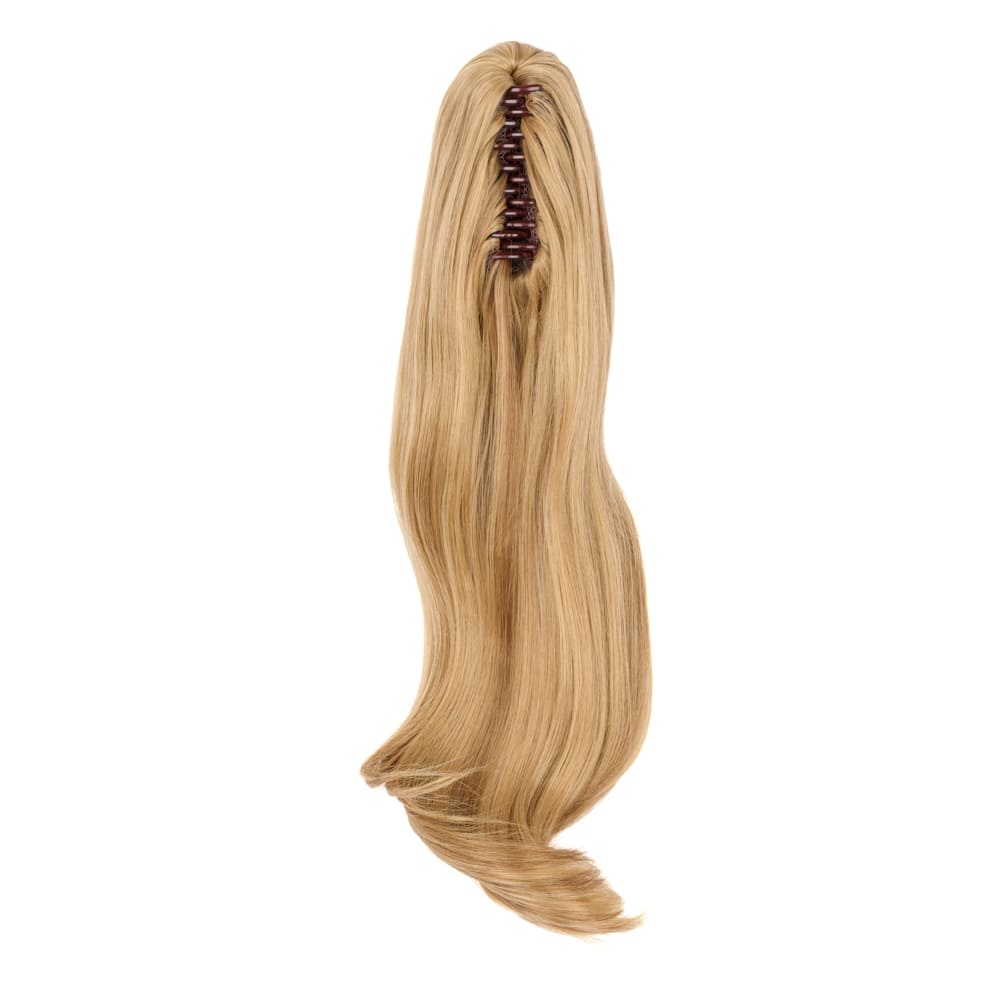 20 Inch Popular Natural Wave Claw Clip-in Ponytail Extension in colour Vanilla Blonde