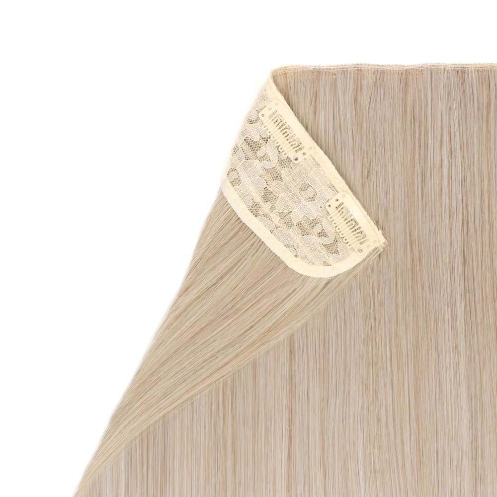 Stranded 20 Inch One Piece Straight Detailed Clip-in Section - Colour Grey