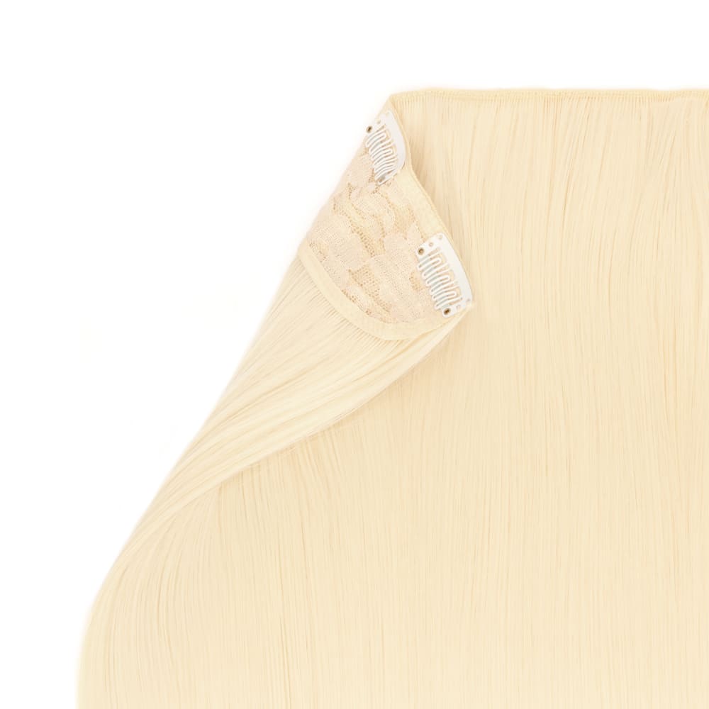 Stranded 20 Inch One Piece Straight Detailed Clip-in Section - Colour Warm Blonde